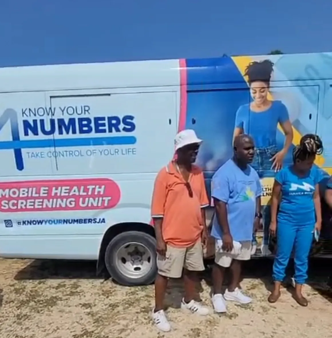 Mobile health screening unit in the community
